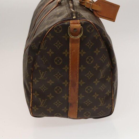 LOUIS VUITTON Monogram Keepall Bandouliere 50 Boston Bag M41416 LV Auth 132469 - Picture 5 of 16